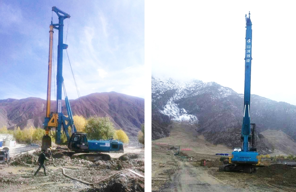 优德88智能二十台旋挖钻机高原施工放异彩