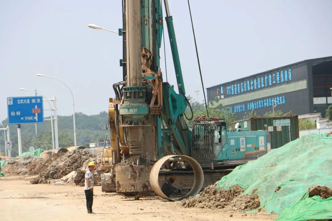 强悍体现赢青睐！优德88智能360H旋挖钻助力南京312国道改扩建