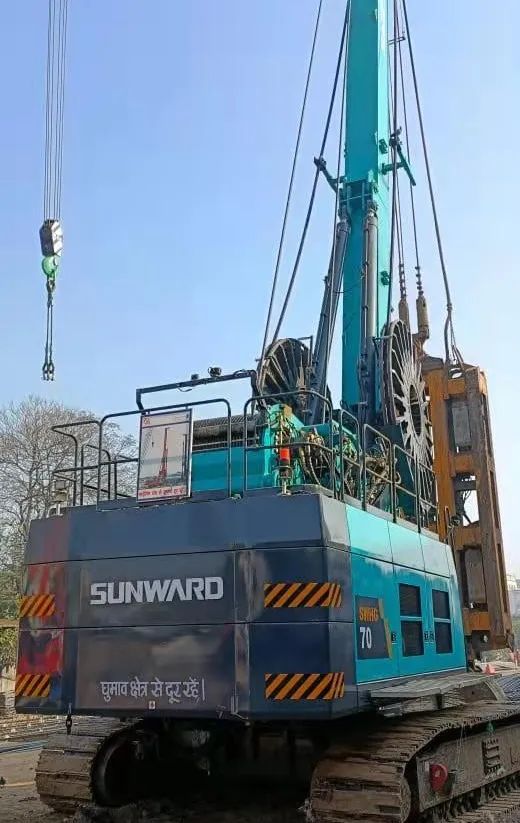 谢谢信！优德88智能SWHG70液压抓斗助力外洋基础施工获肯定