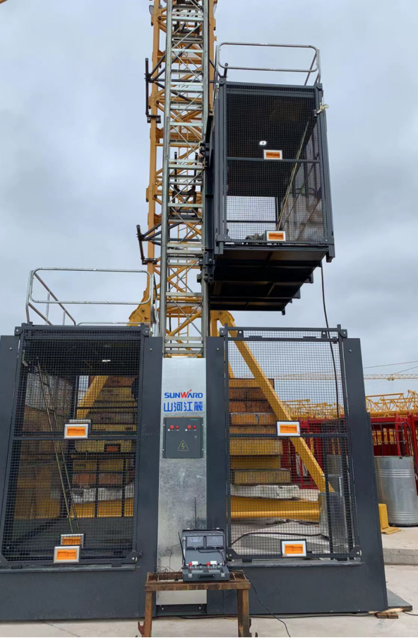 升降耗时缩短25%！优德88江麓首款中速变频施工升降机乐成下线