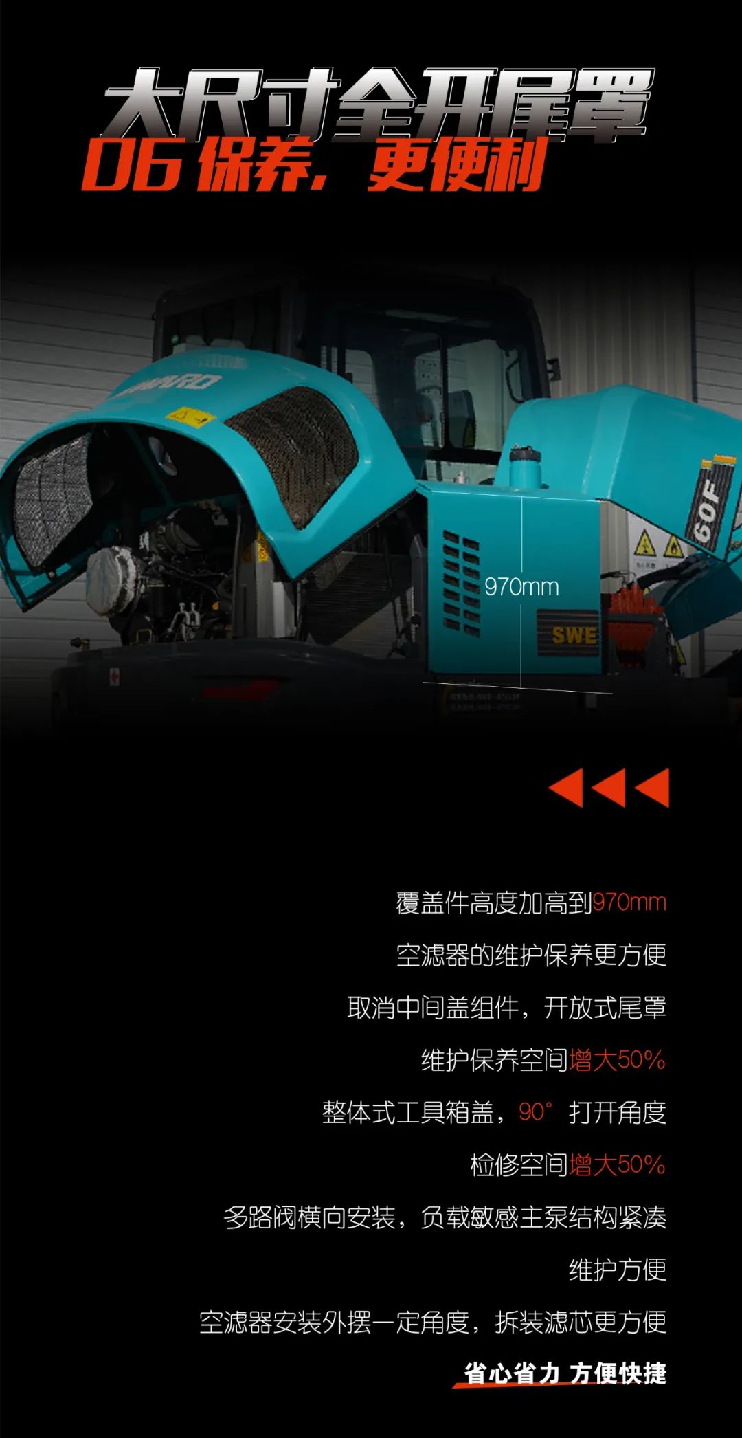 一图读懂 | 献礼七一 · 优德88智能SWE60F挖掘机低碳来袭