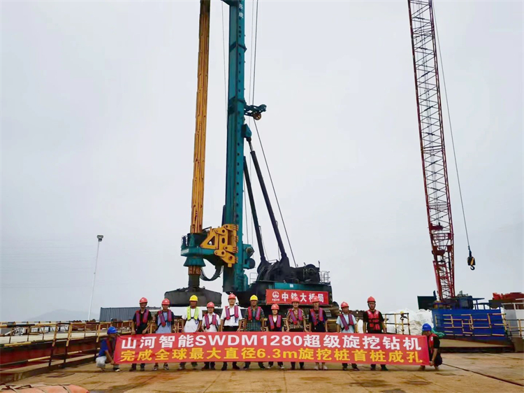 喜报！优德88智能完成“全球最大”6.3米直径旋挖桩成孔成桩