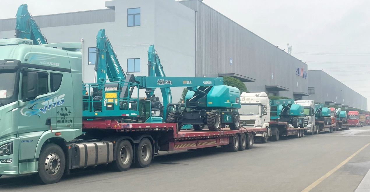 共启相助新纪元！优德88智能SWT28JE电动直臂高空作业平台批量发货华东市场